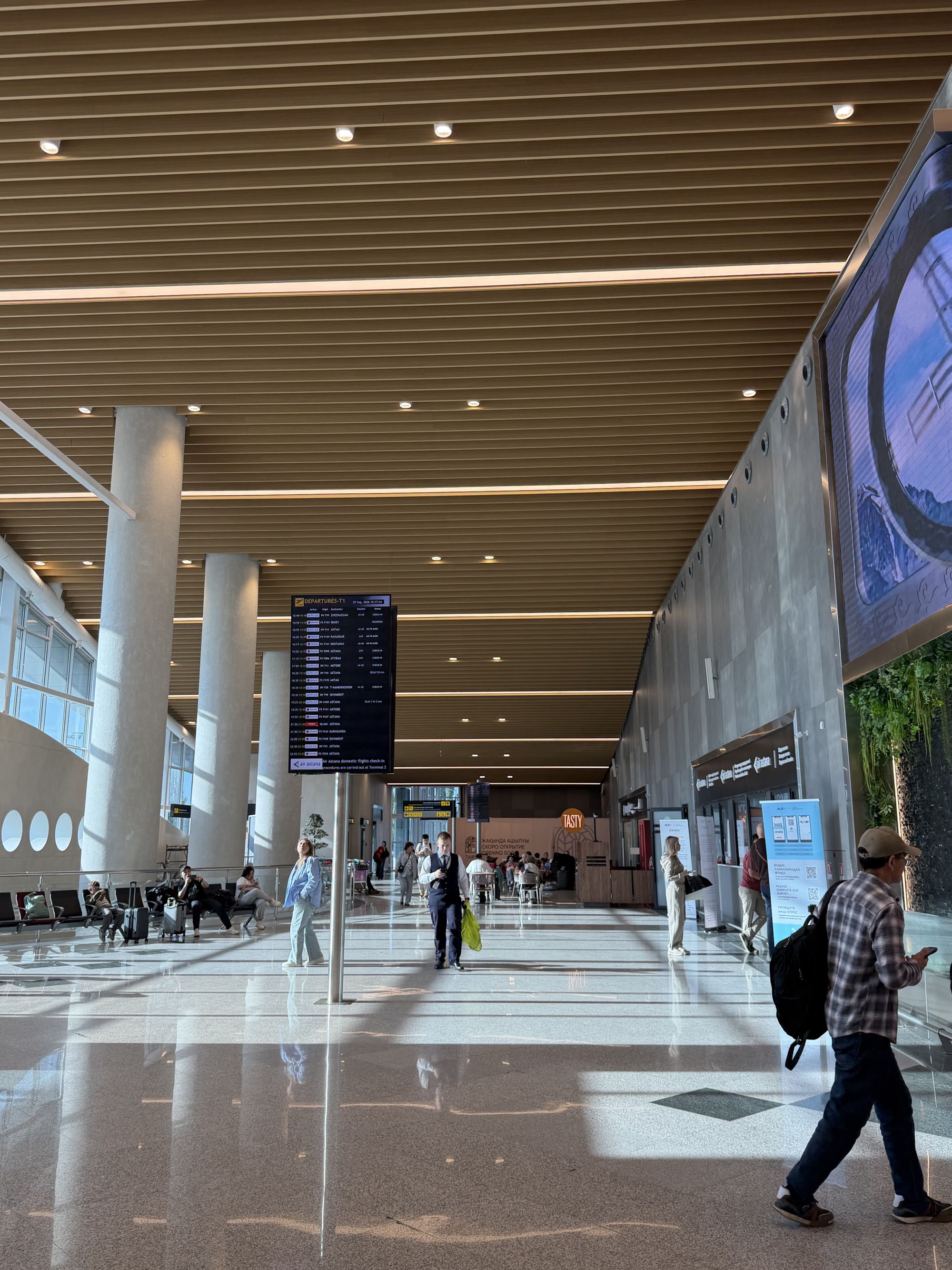 Almaty Airport Departure Hall
